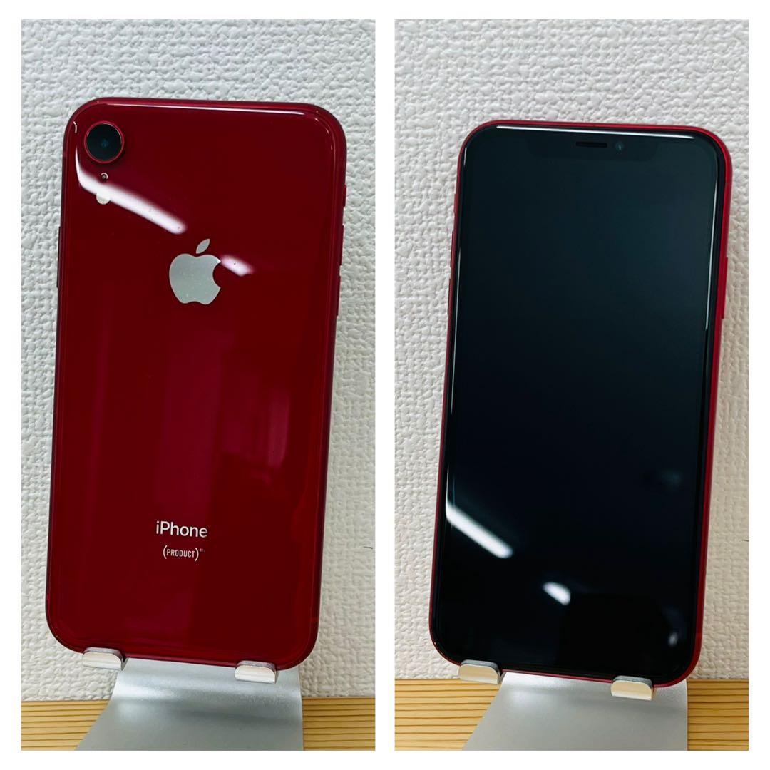C 100% iPhone XR 256 GB SIMフリー レッド 本体