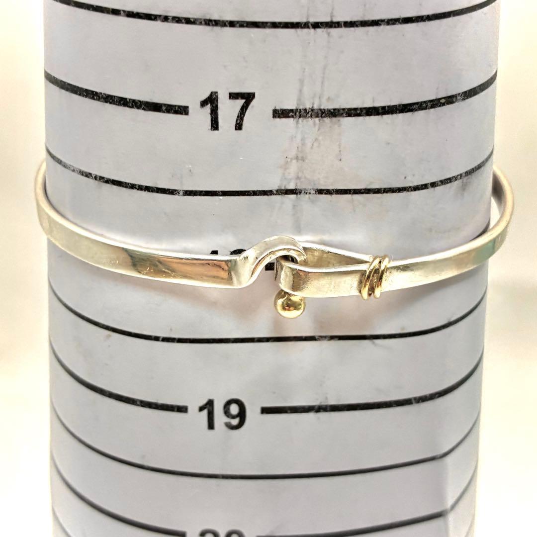 オールドティファニー フック&アイ ラブノット コンビ バングル 925×750