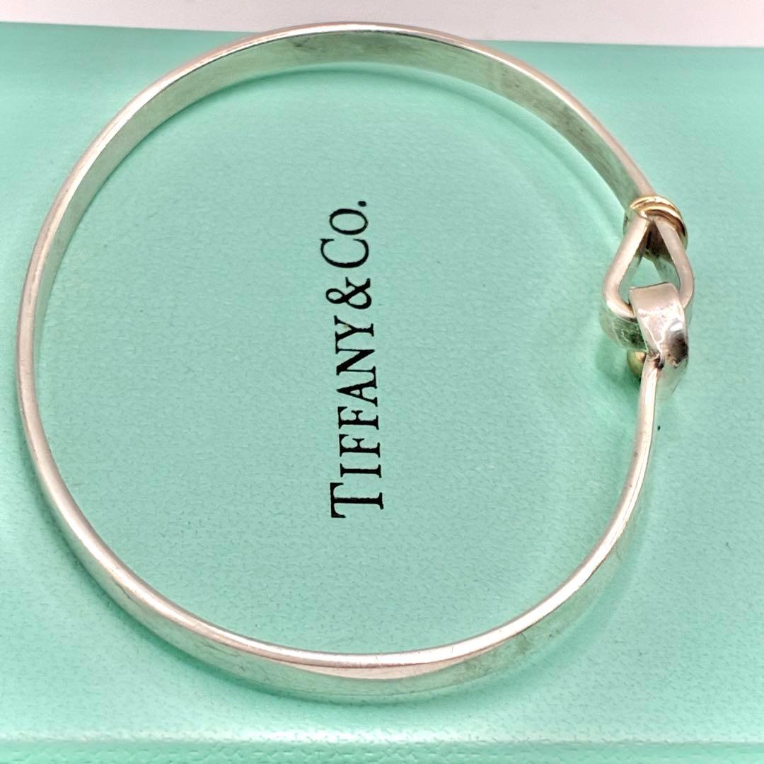 オールドティファニー フック&アイ ラブノット コンビ バングル 925×750