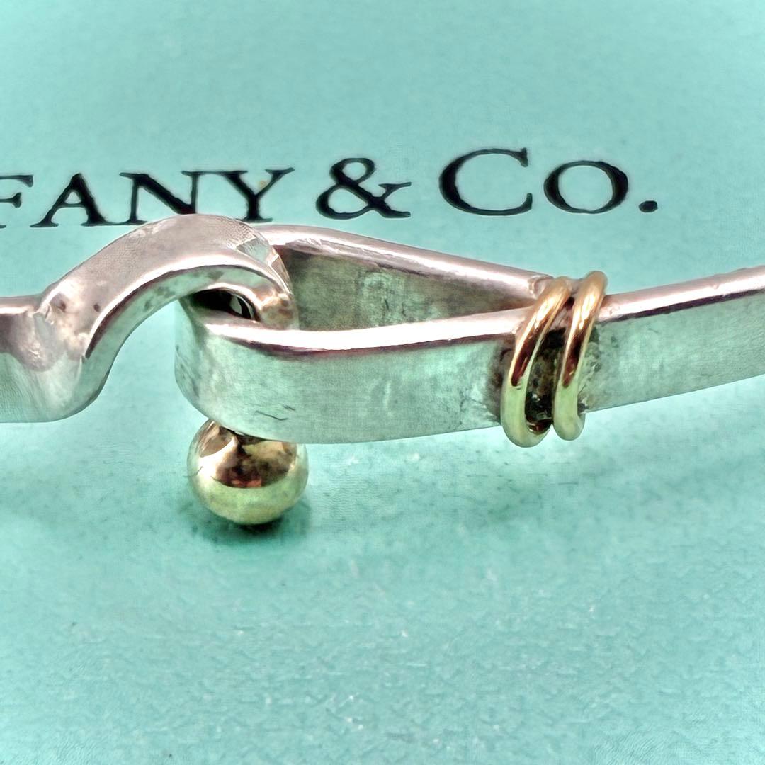 オールドティファニー フック&アイ ラブノット コンビ バングル 925×750