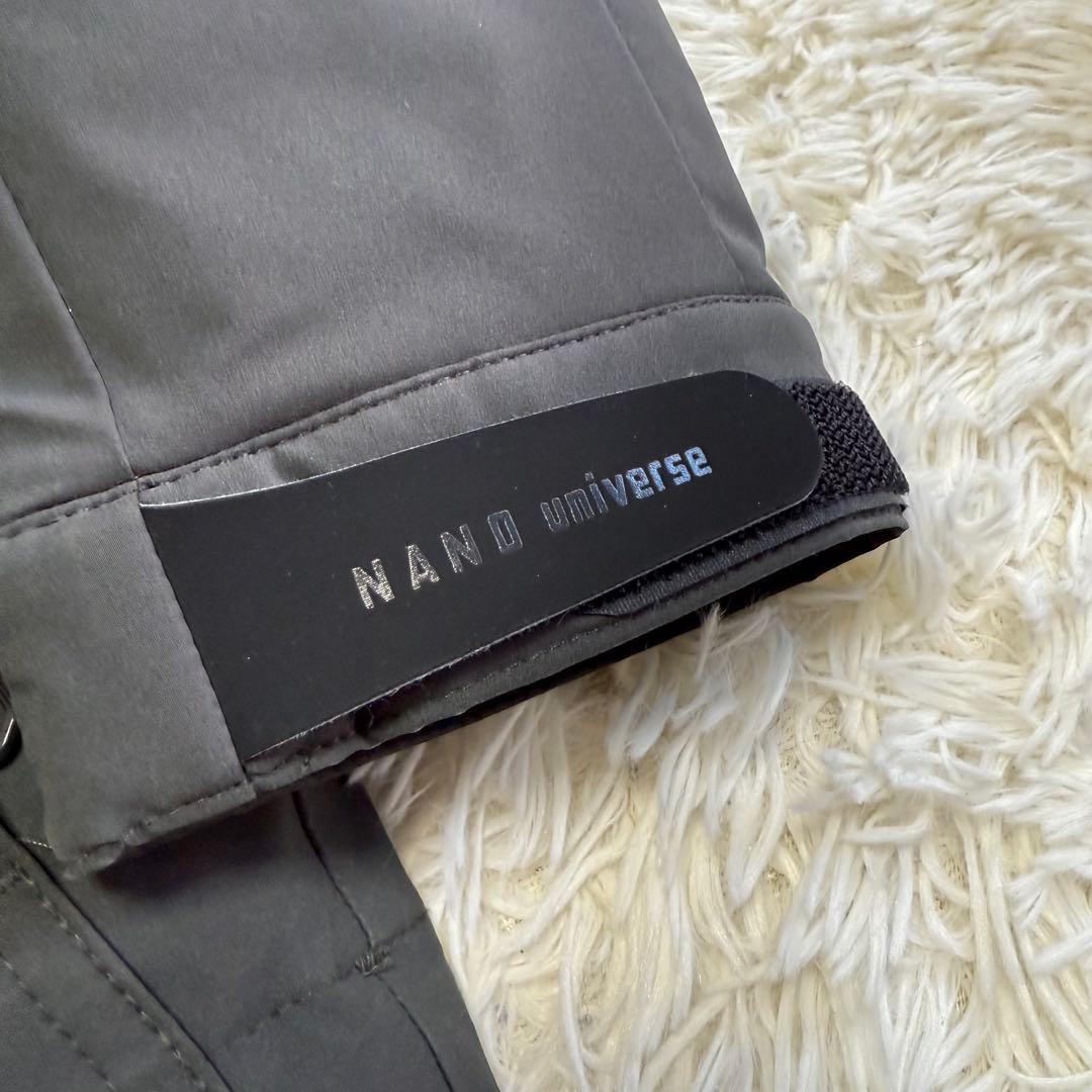 【ナノユニバース】極美品 ダウンジャケット ダークグレー 西川ダウン メンズ