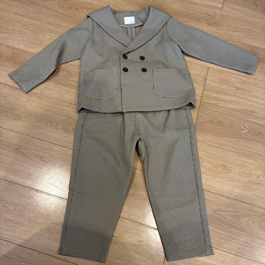 LOWRYS FARM チェック柄スーツ 120cm