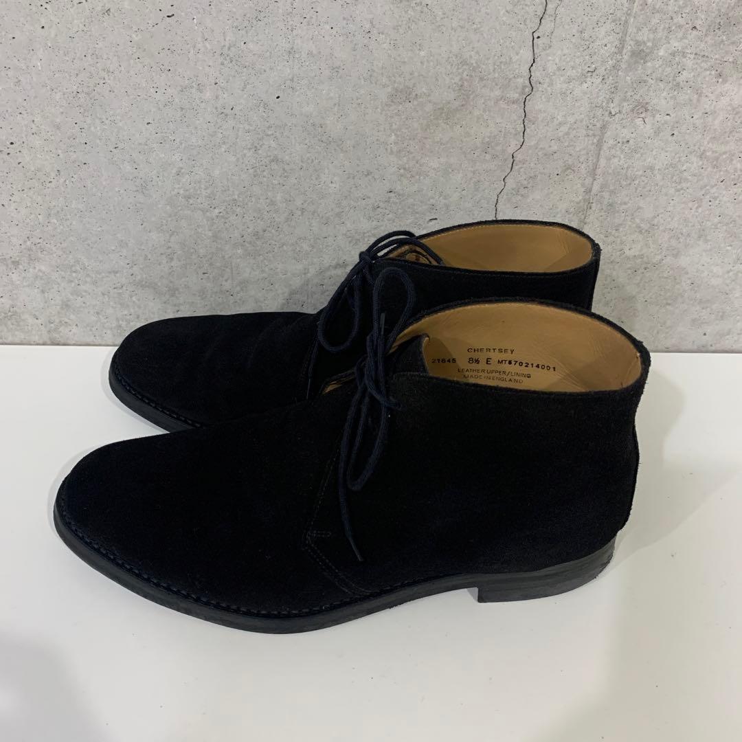 黒 スエード チャッカブーツ　CHERTSEY(チャートシー) 8 1/2
