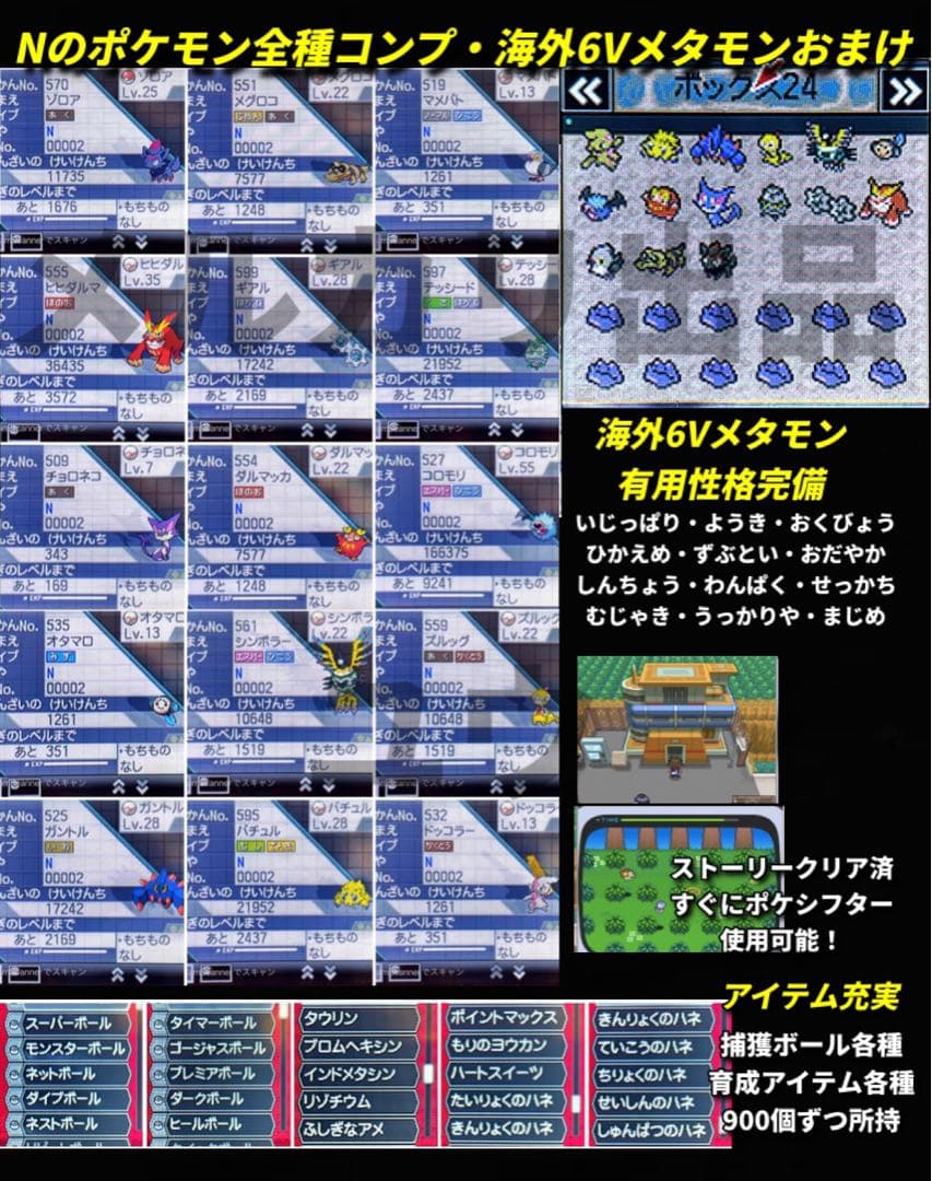 Y Yページ ご希望ポケモン追加・トレーナー名など指定あり ホワイト2