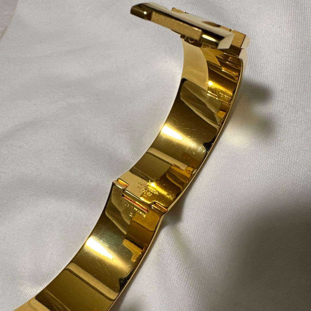 HERMES ホワイト ゴールド バングル