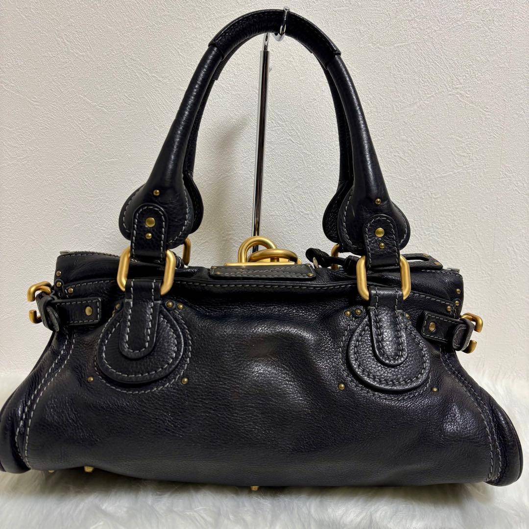 美品✨ Chloe クロエ パディントン ハンドバッグ レザー ブラック