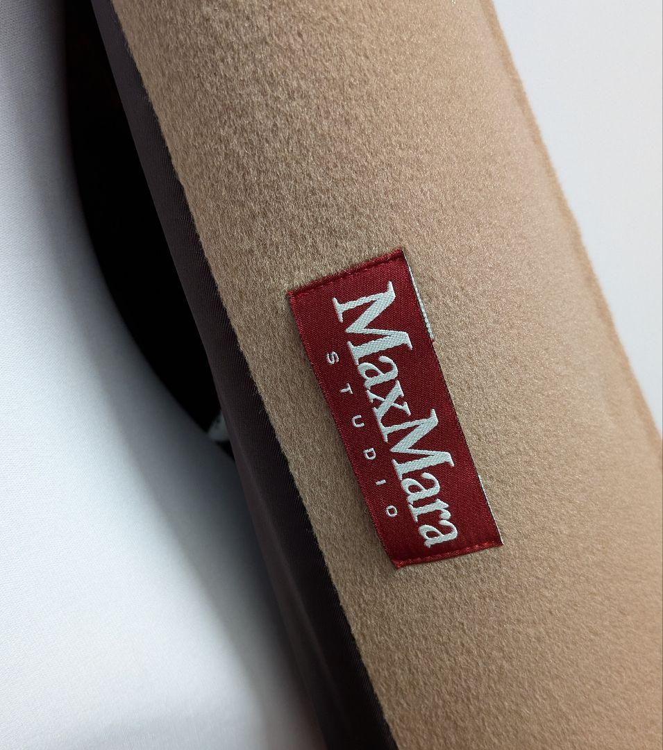 マックスマーラ ヴァージンウール コート女優襟 42 新品同様