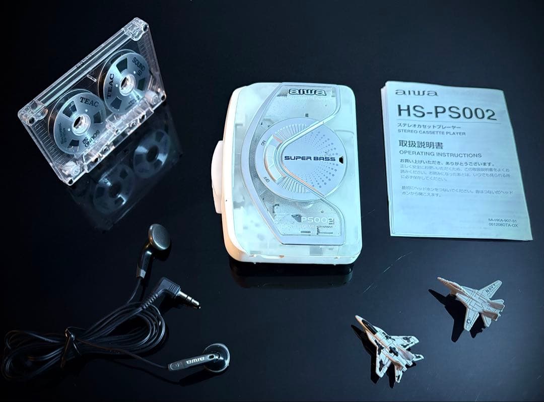 カセットウォークマン AIWA PS002 白色 「整備済み、完動美品」