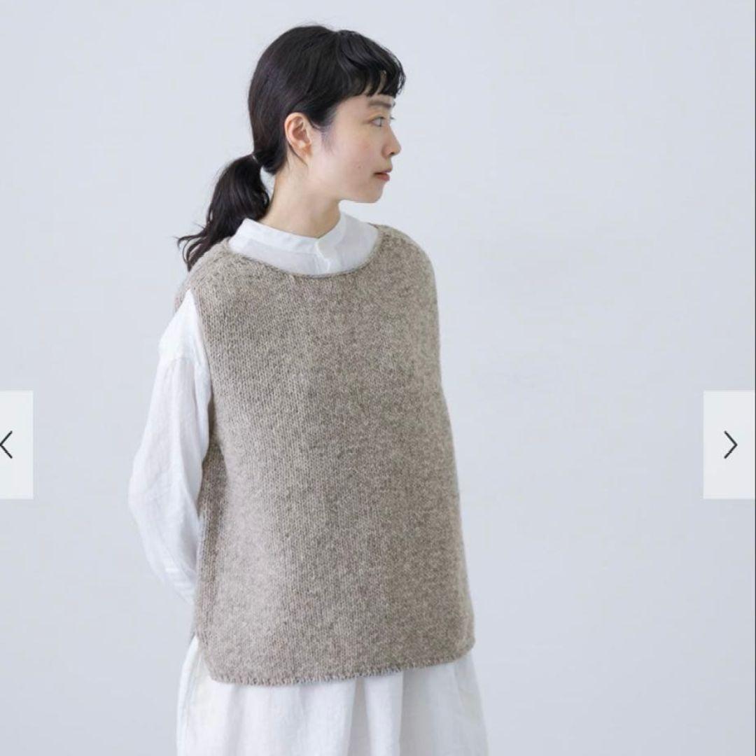 値下げ　かぐれ　ペルーニットベスト　アーバンリサーチドアーズ GRAY