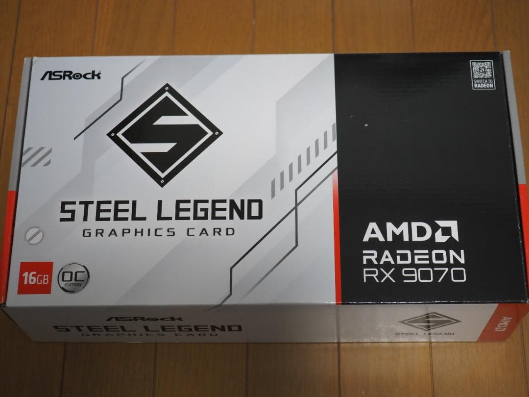 グラフィックボード・グラボ・ビデオカード ASRock STEEL LEGEND Radeon RX 9070 16GB