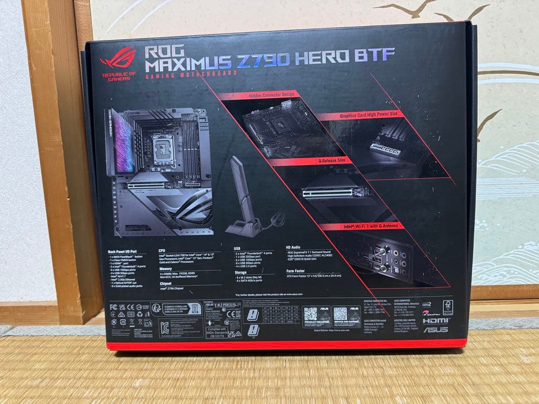 新品未開封品 ASUS ROG MAXIMUS Z790 HERO BTF