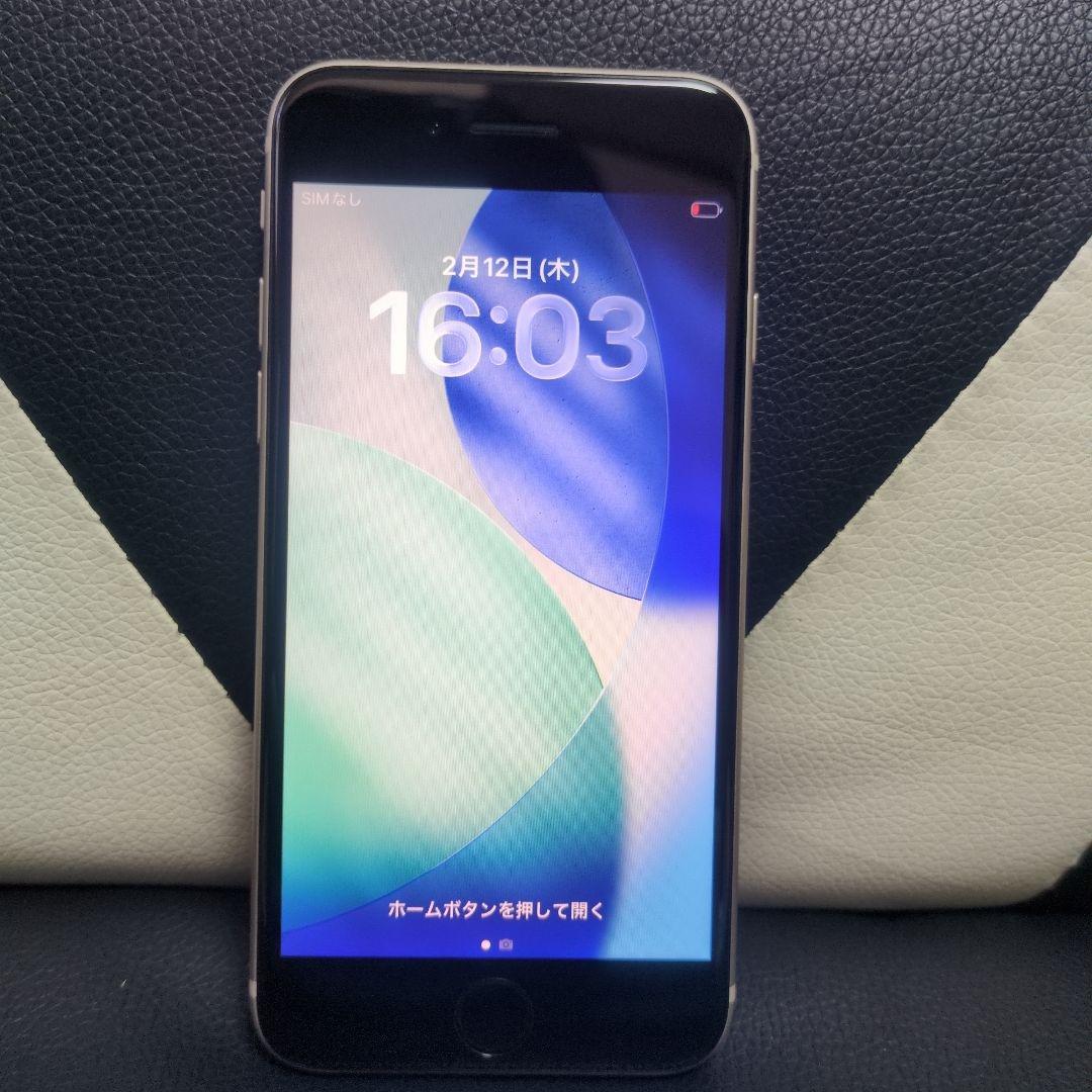 89 画面傷無 iPhone　se3 第3世代　64gb SIMフリー　白　ホワ