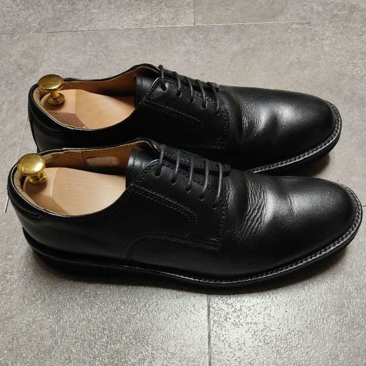 【REGAL】リーガル プレーントゥレザーシューズ ブラック 日本製