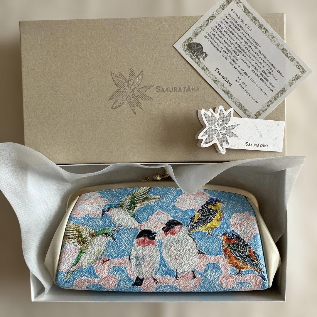 新品未使用 SAKURAYAMA 財布 鳥の声音 ウォレット がま口 鳥 トリ