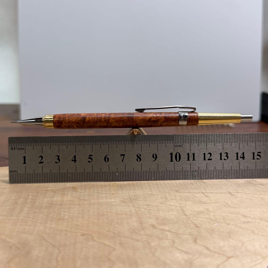 ◉プリンプリンω　147本花梨瘤PG-5用カスタム木軸　低重心ダブルR真鍮