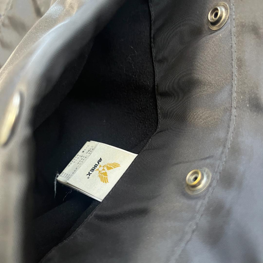 【極美品・2XL】AVIREX N-3B ブラック フライトジャケット