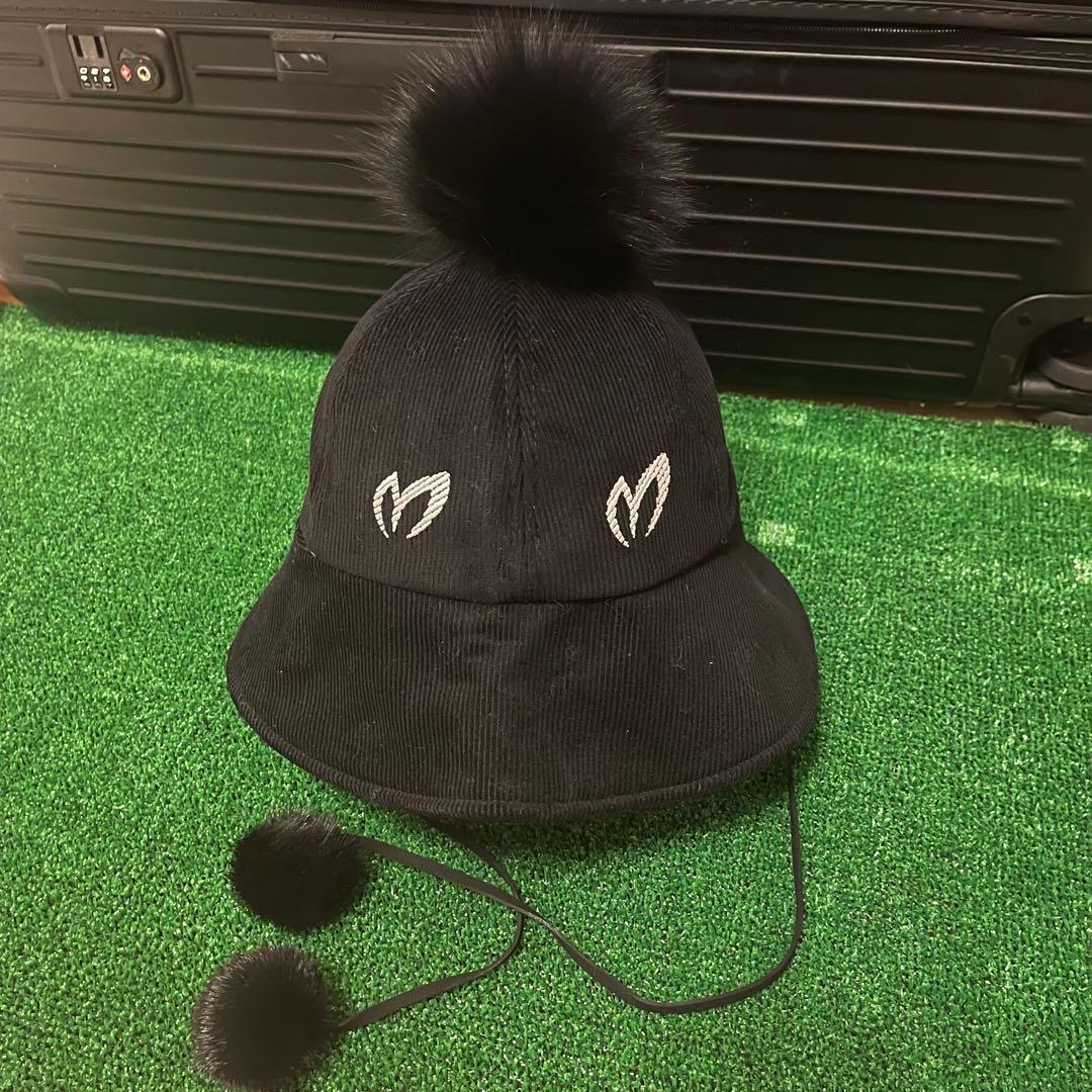 MASTER BUNNY マスターバニーエディション ゴルフ ポンポン 帽子 黒