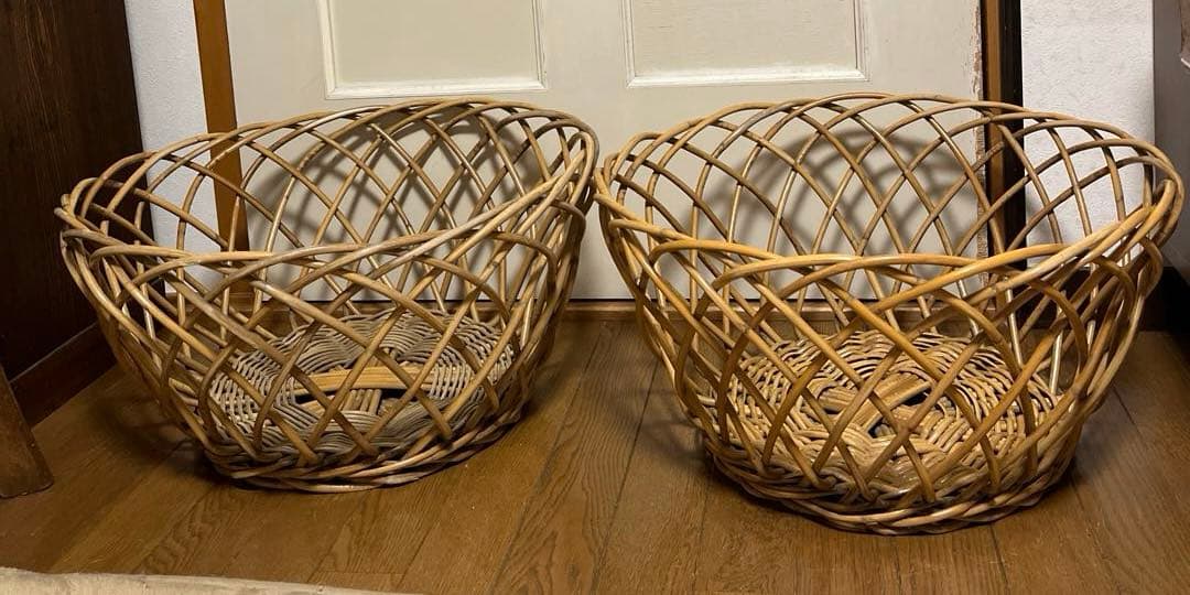 昭和レトロ　銭湯　かご　脱衣かご