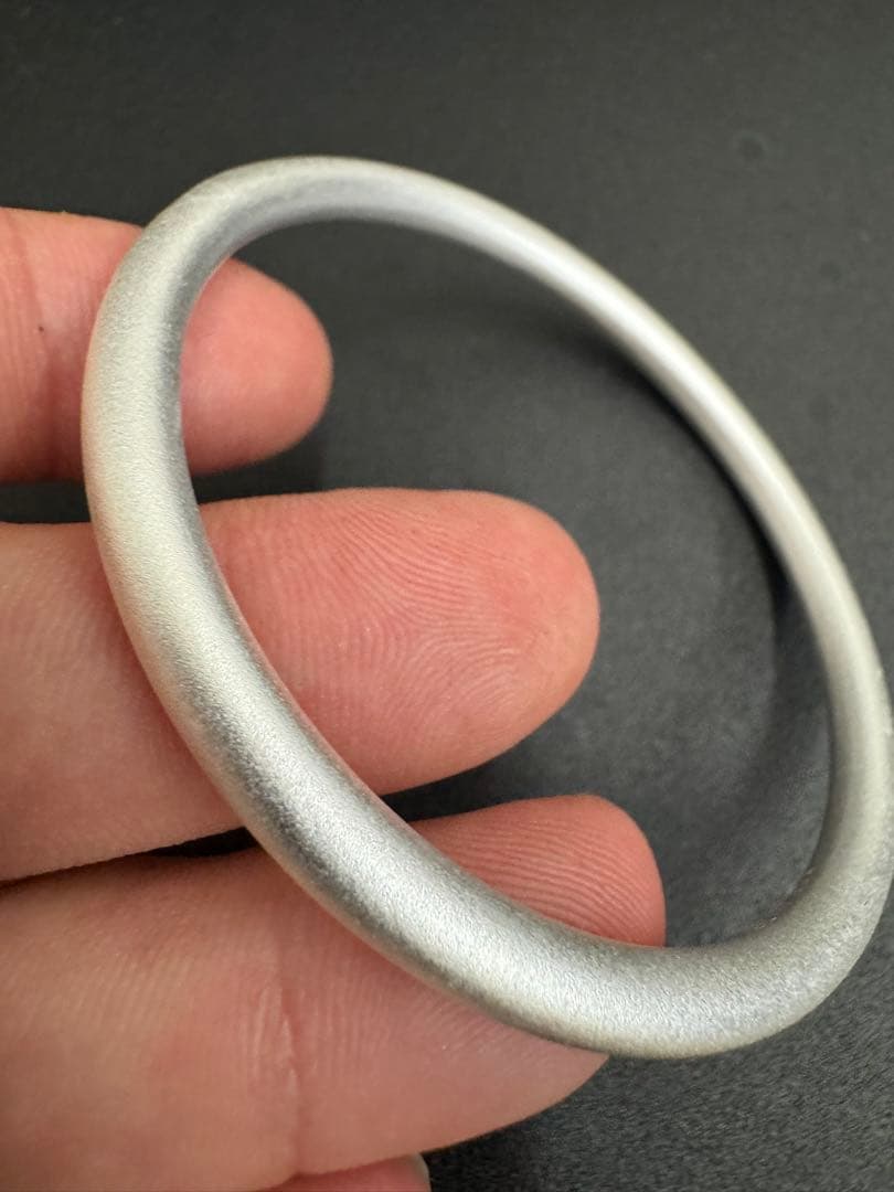 シルバー999 純銀バングル　マットシルバー　バングル　腕輪　純銀