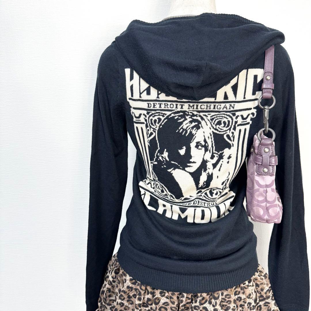 y2k❤️00s HYSTERIC GLAMOUR ヒスガール ニットパーカー