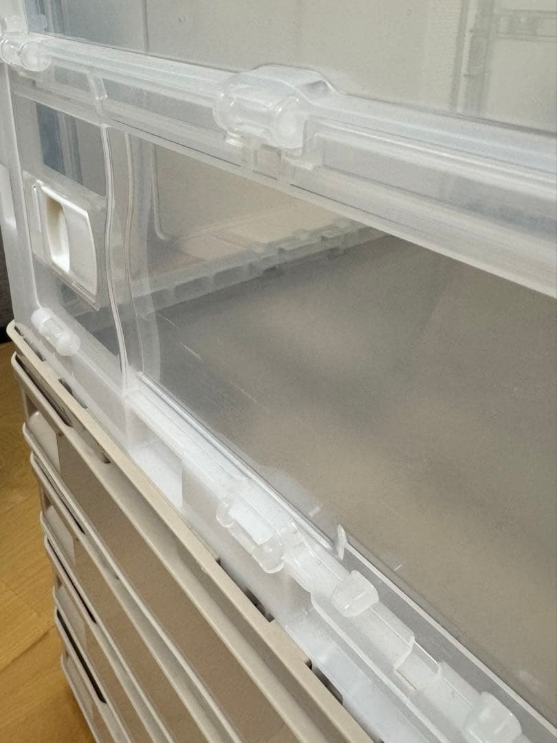 リス CB-51NRL 折りたたみコンテナ 両扉 50L ベージュ 本体 フタ