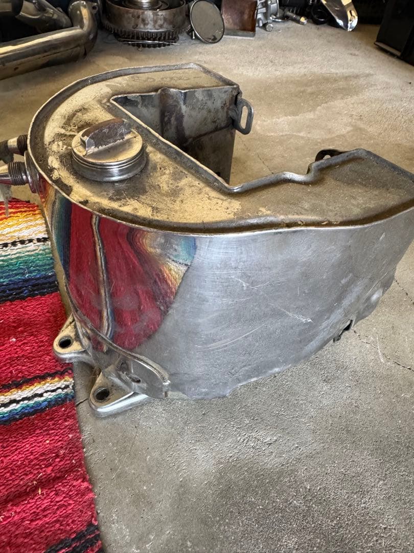 ハーレー　ビンテージ　ホースシュー　純正オイルタンク