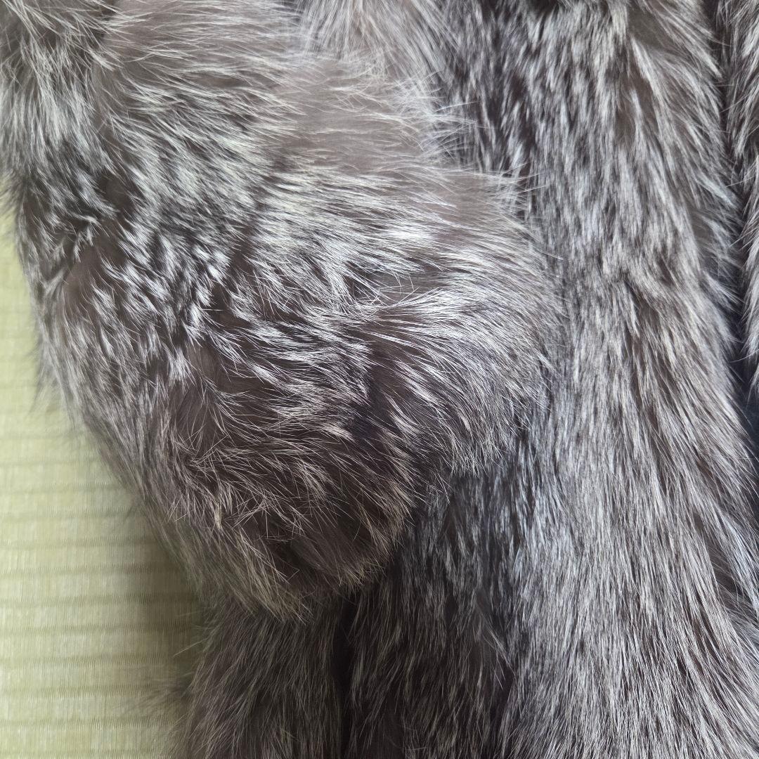 シルバーフォックス 肉厚 サイズ11号 ファー 本物 安価