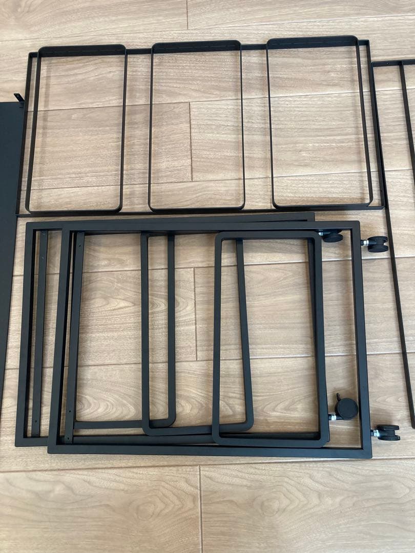 【訳あり】tower蓋なし袋どめ付分別ダストワゴン45L 3分別 ゴミ箱ブラック