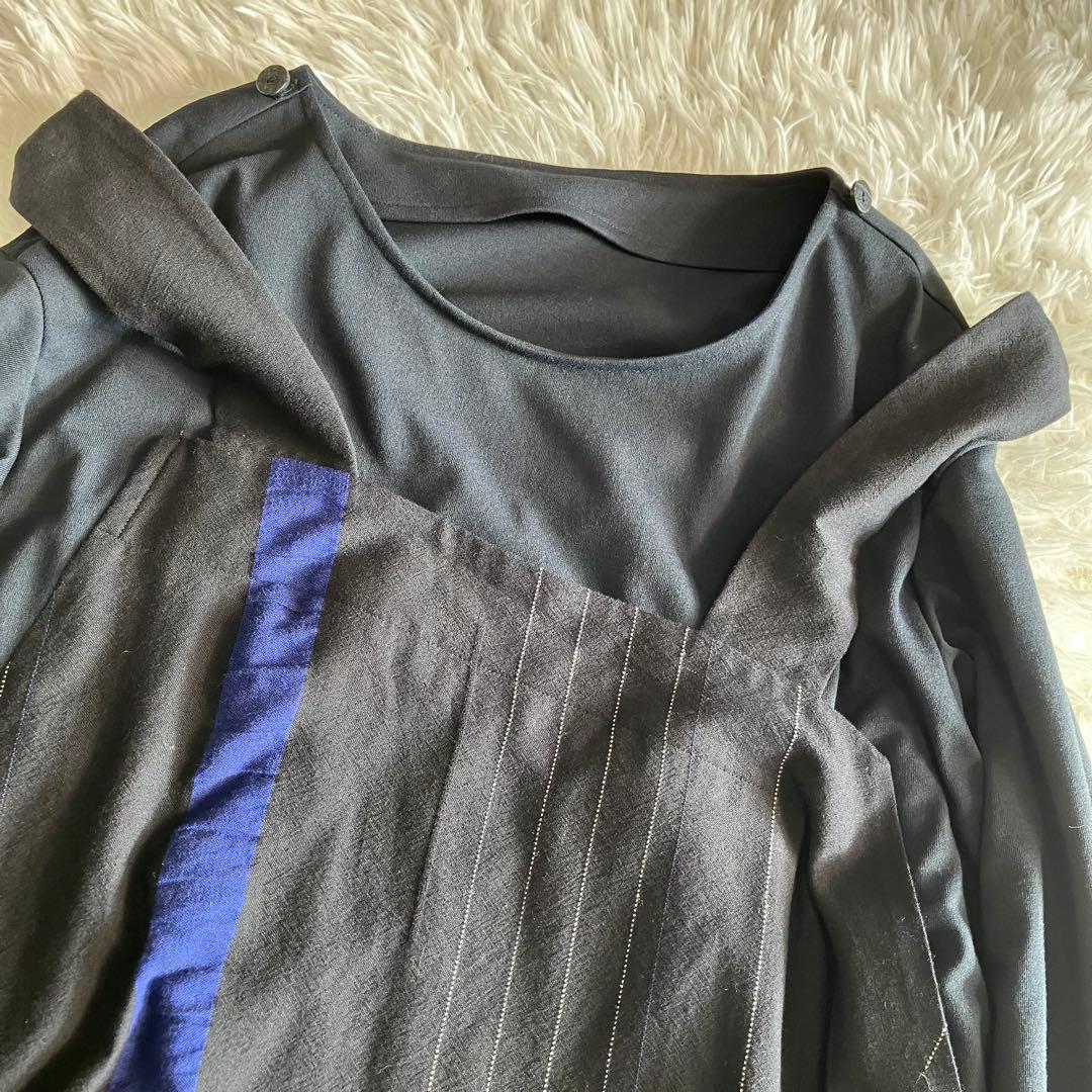 センソユニコ 慈雨 レイヤード 重ね着風 変形 ワンピース