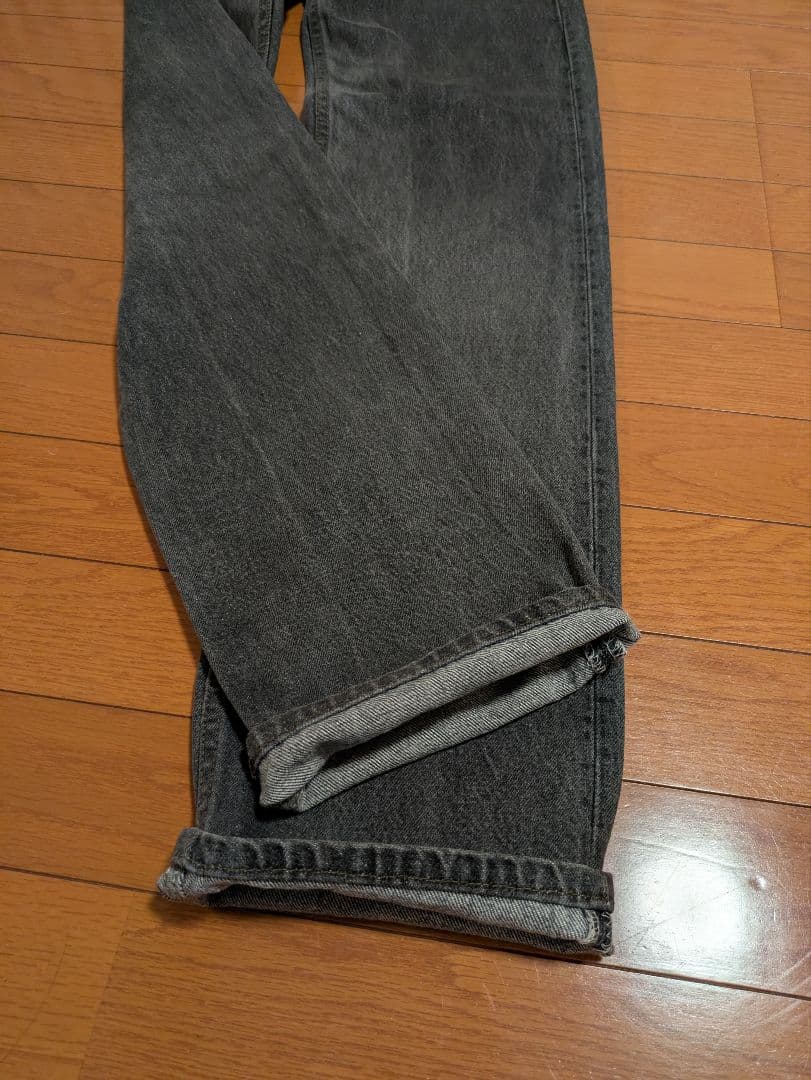 USA Levi's 501 赤文字 先染めブラックデニム W31 L36