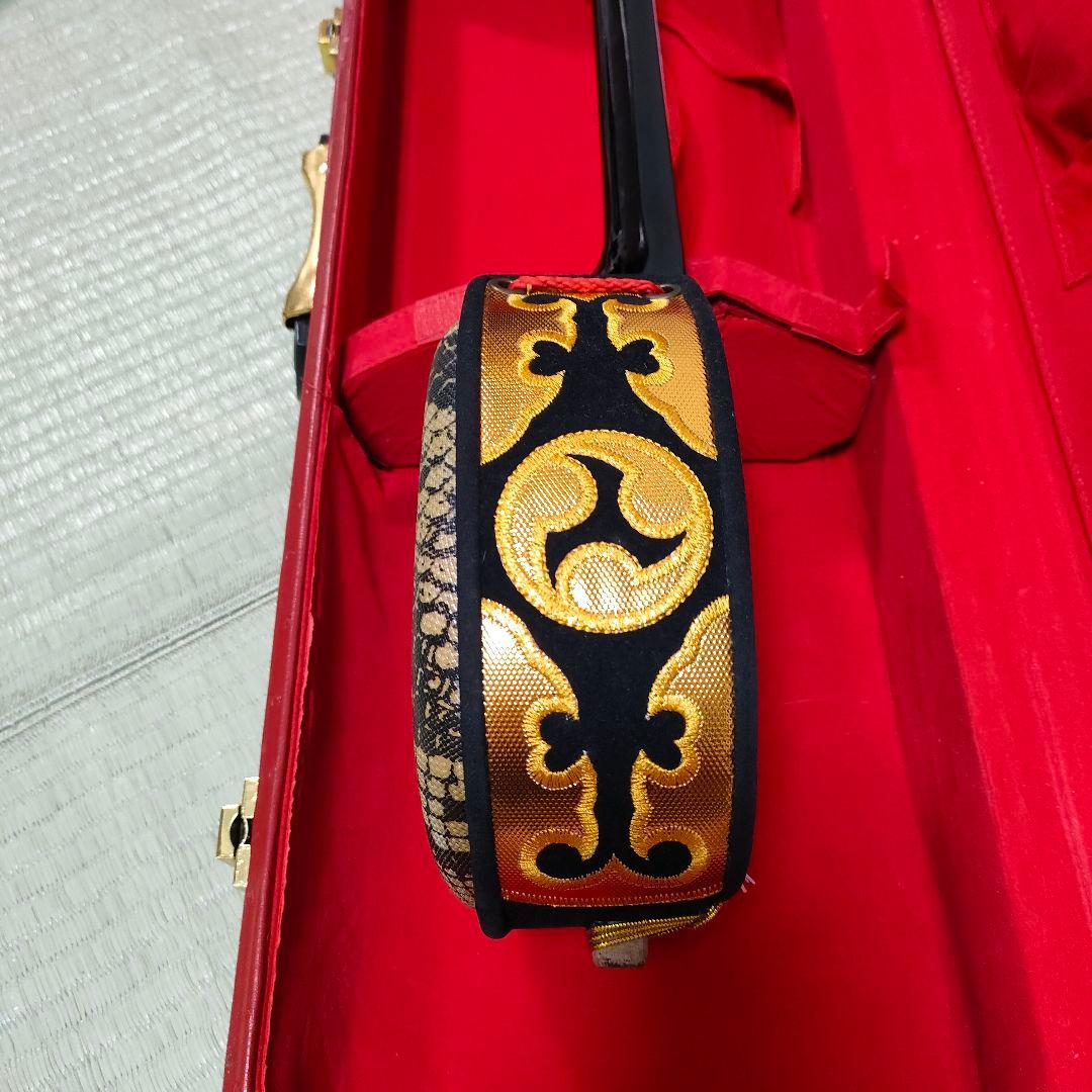 沖縄三線 合皮 人工皮 初心者 和楽器 民謡 三味線 ハードケース付