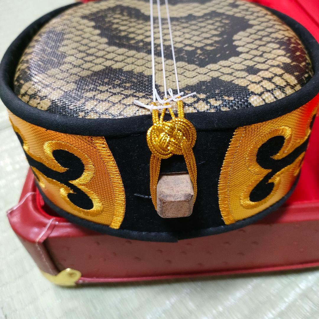 沖縄三線 合皮 人工皮 初心者 和楽器 民謡 三味線 ハードケース付