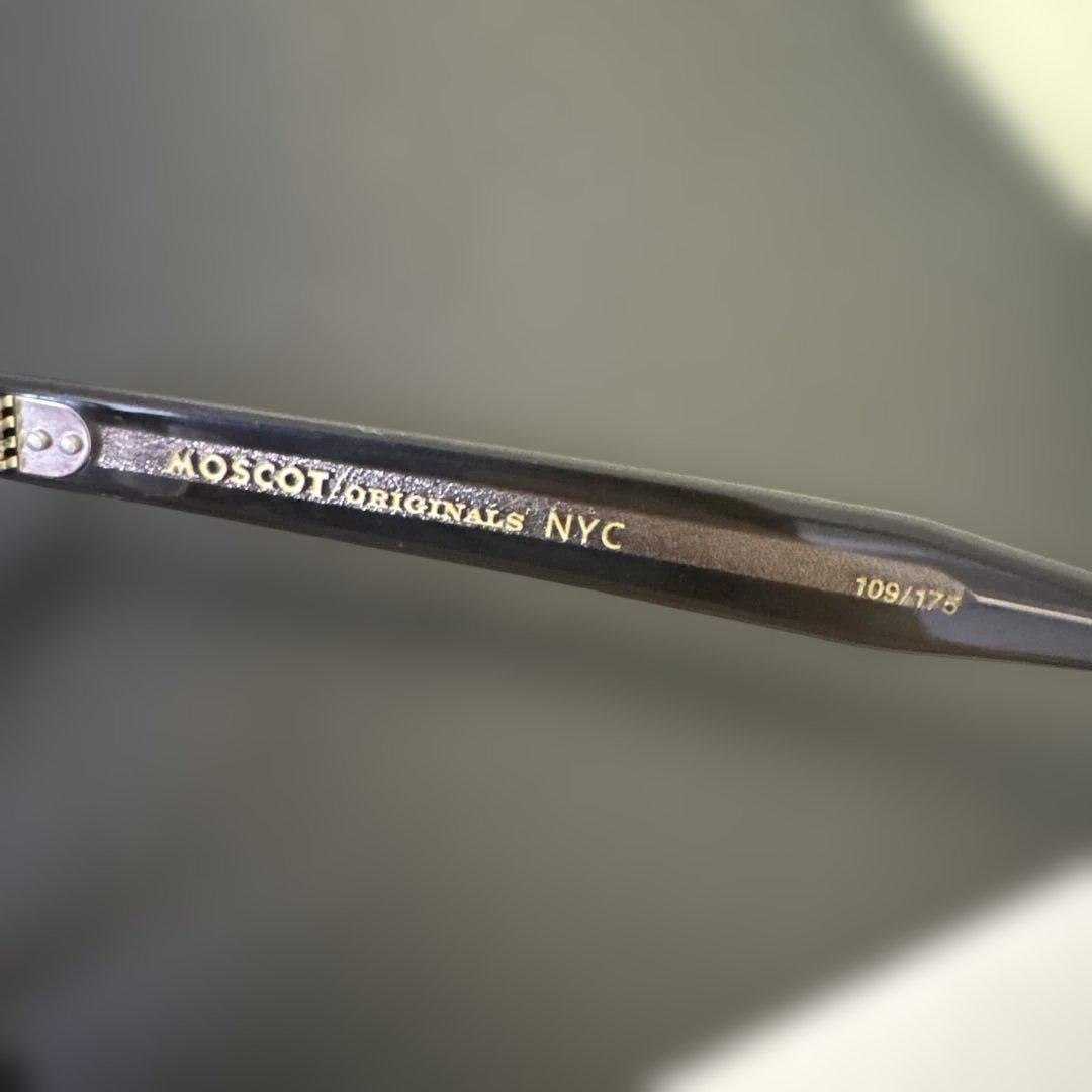 値引き不可　MOSCOT レムトッシュ　 度なしクリア→ブラウン調光レンズ入り