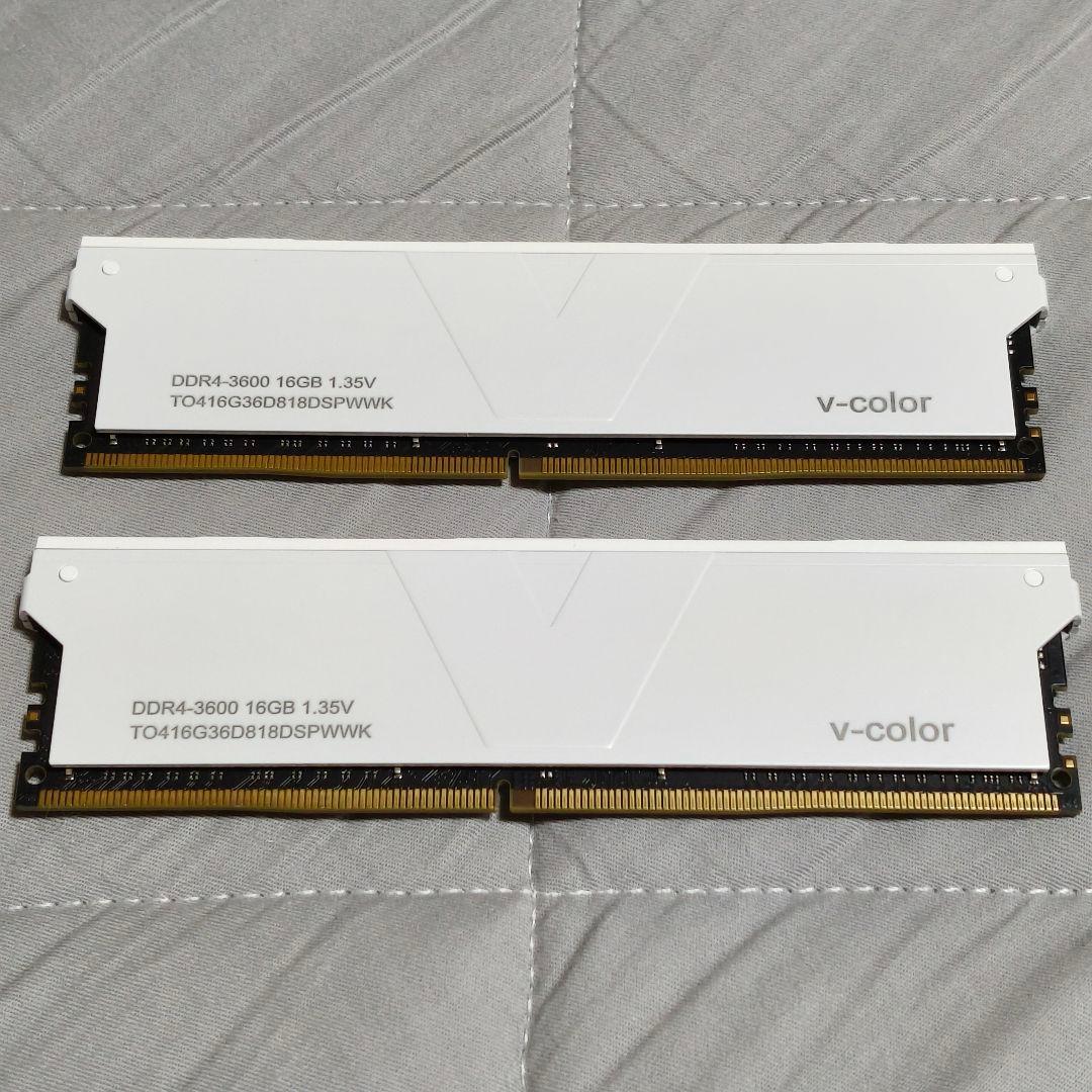 v-color デスクトップ用 メモリ DDR4 3600MHz 16GBx2