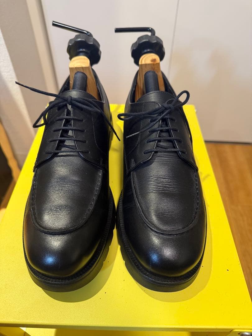 クレマン　黒 レザー ビジネスシューズ