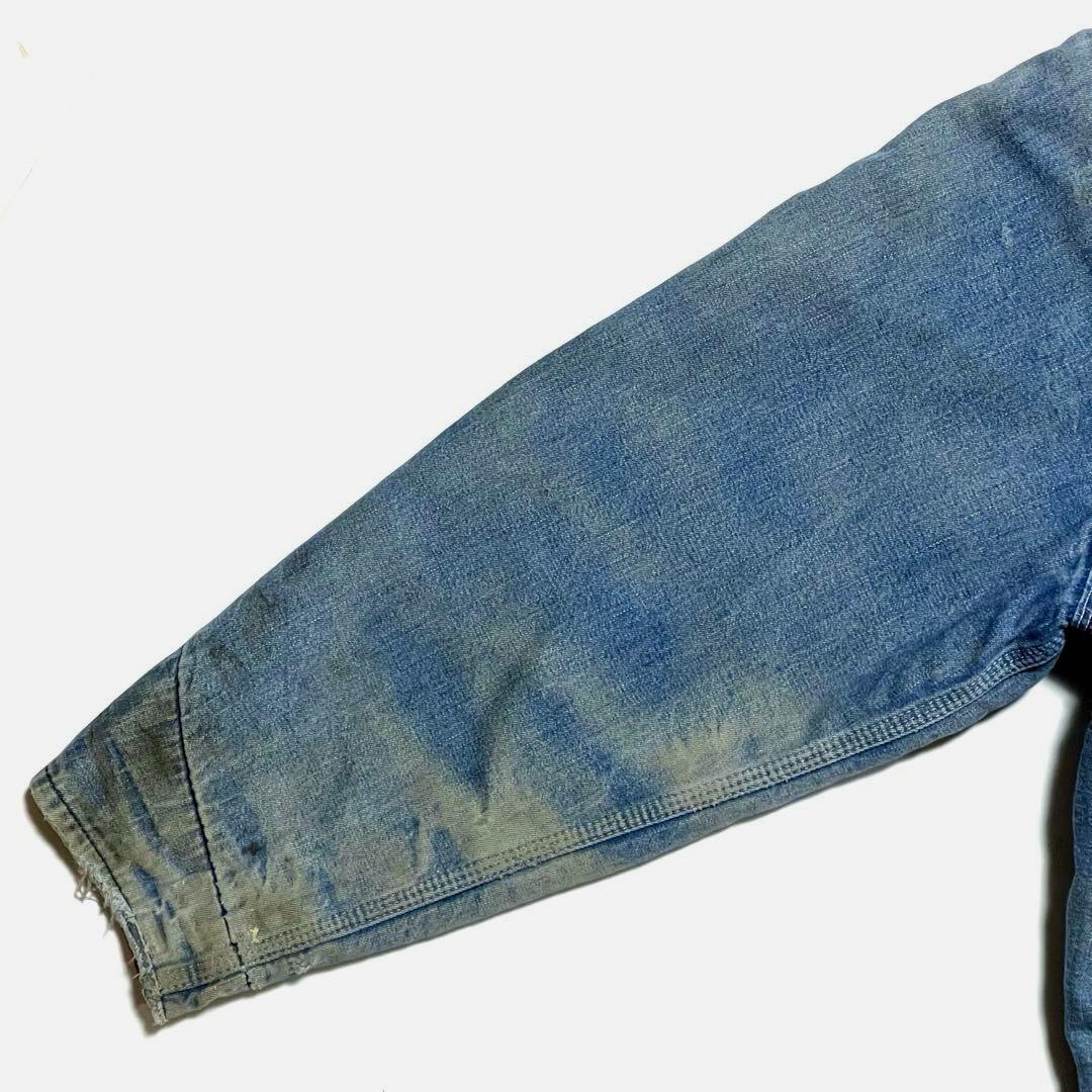 激レア 60-70s 鬼フェード Carhartt デニム製ミシガンチョアコート