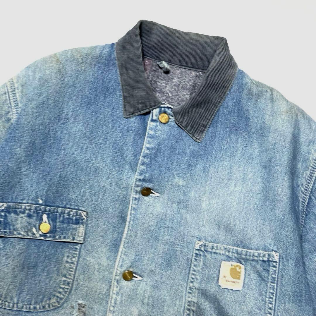 激レア 60-70s 鬼フェード Carhartt デニム製ミシガンチョアコート