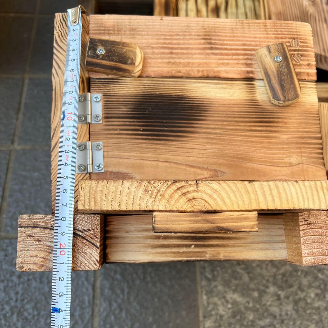 日本ミツバチ重箱式巣箱　手作り　6段　　　505