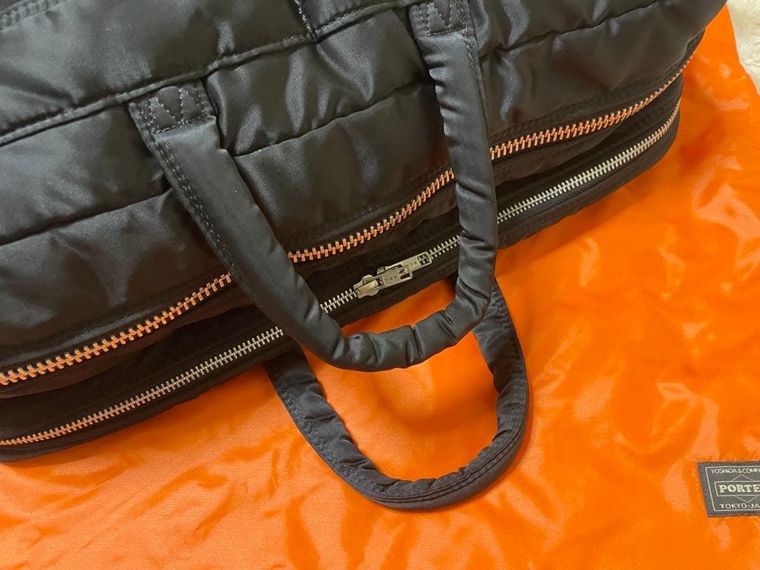 【美品】PORTER タンカー オーバーナイト ブリーフケース2way2層大容量