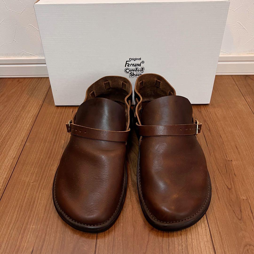 新品 未着用品 フェルナンドレザー Middle English ブラウン 9E