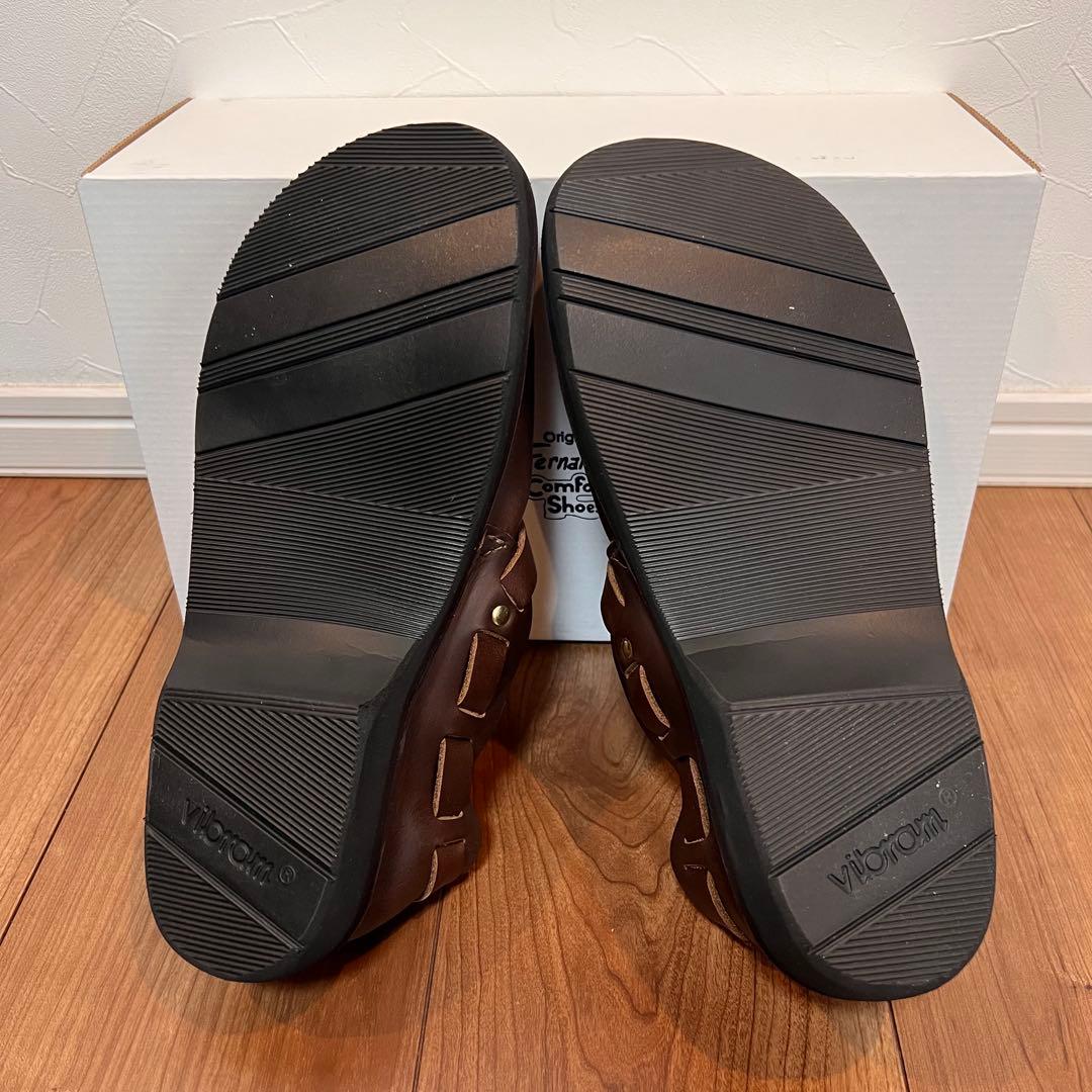 新品 未着用品 フェルナンドレザー Middle English ブラウン 9E