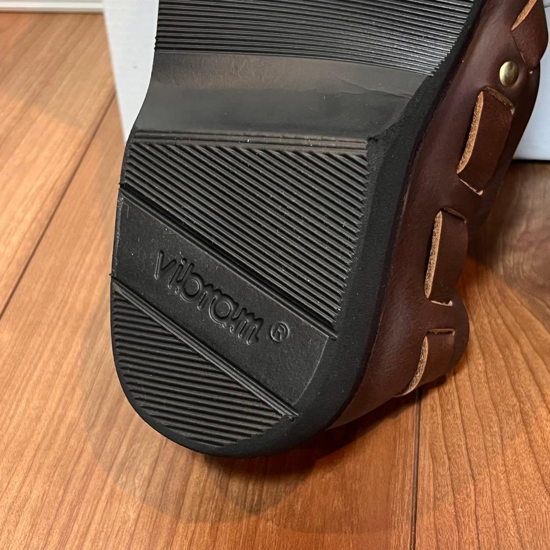 新品 未着用品 フェルナンドレザー Middle English ブラウン 9E