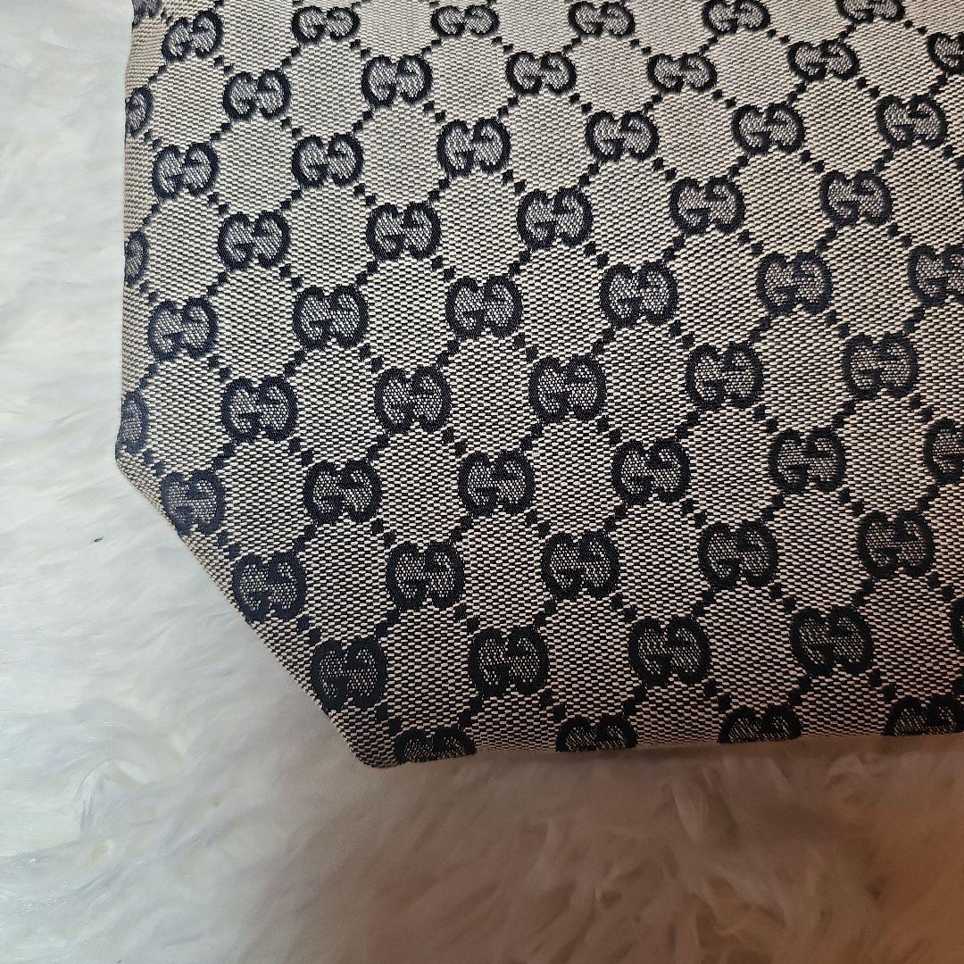 グッチトートバッグ GGキャンバス 002 1099 キャンバスブラックゴールド