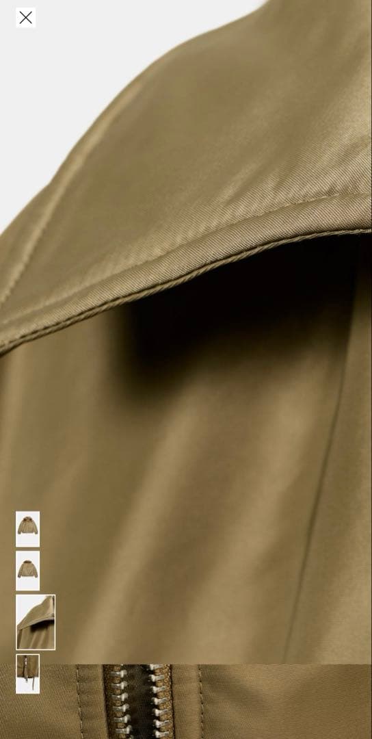 【完売品】ZARA ファー襟ボンバージャケット Mサイズ