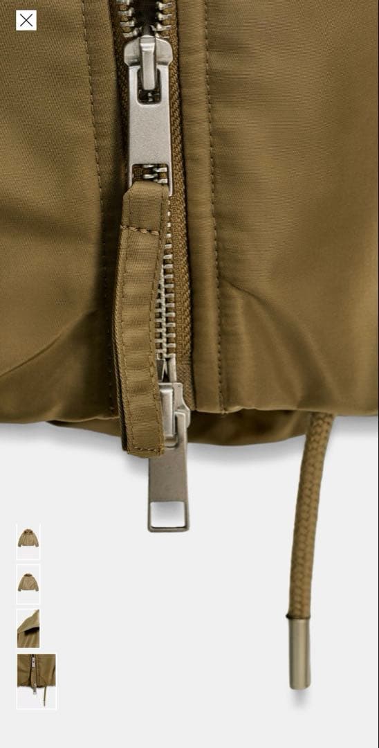 【完売品】ZARA ファー襟ボンバージャケット Mサイズ