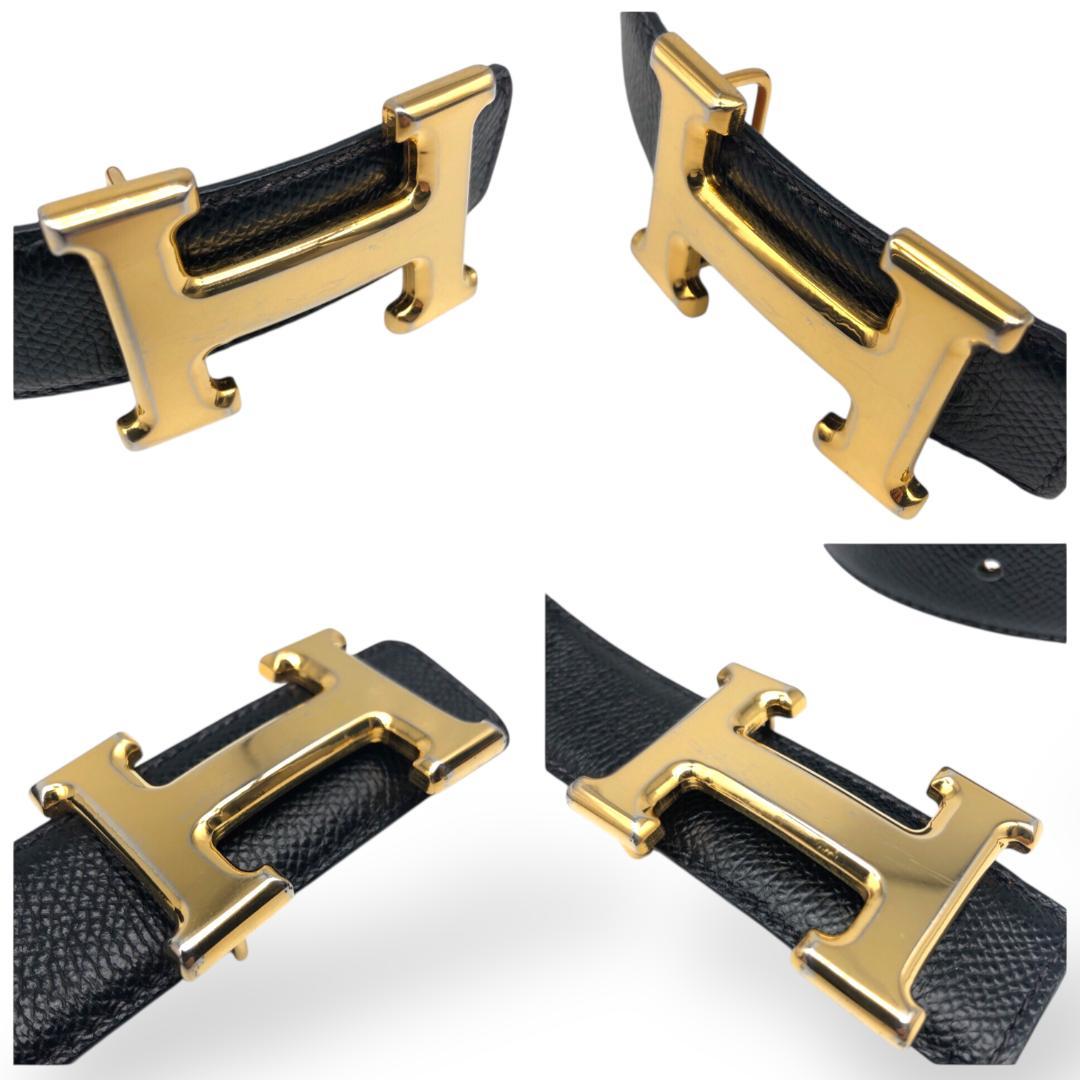 【美品】HIGH CLASS ハイクラス ベルト ゴールド ブラック イタリア製