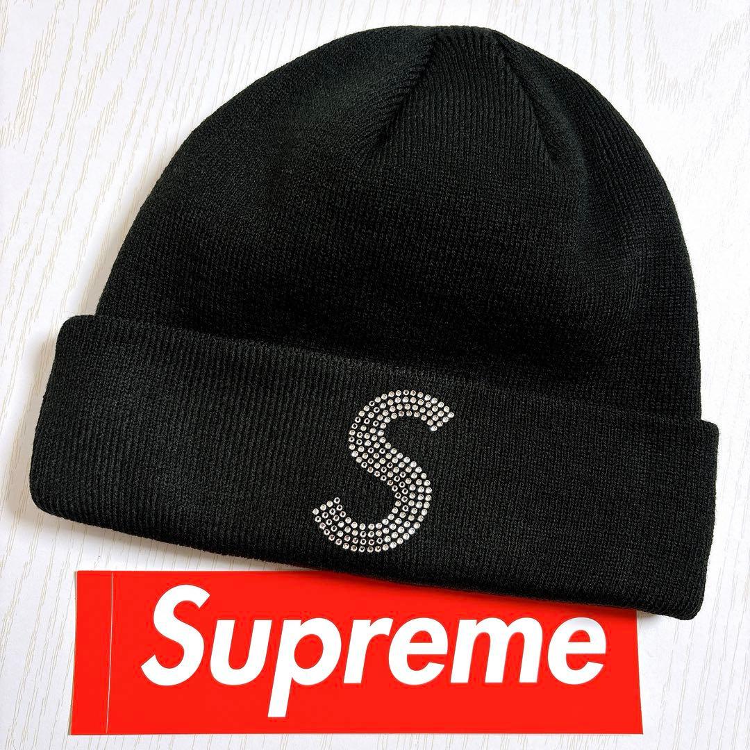 Supreme Swarovski スワロフスキー　Sロゴ　ブラック　黒