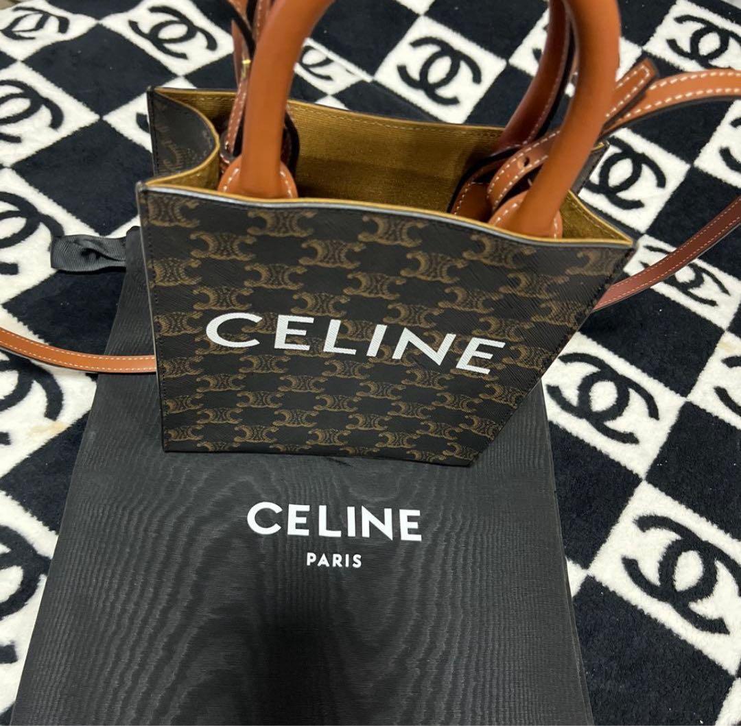CELINE ミニショルダーバッグ ブラウン