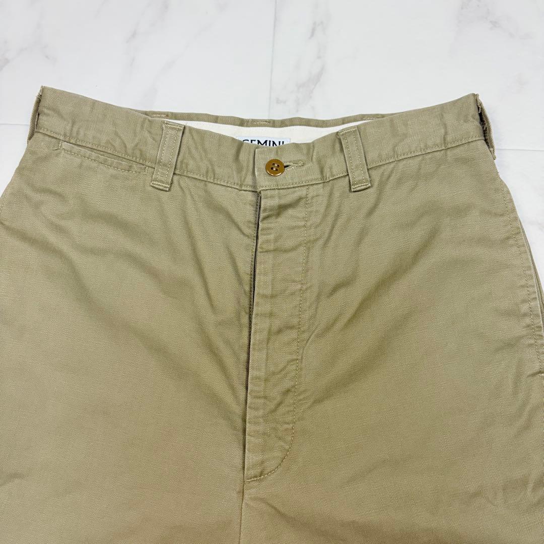 GEMINI ワイドシルエット　チノパン　ウィムガゼット　36 ベージュ　1