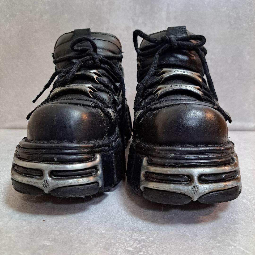 [美品]ニューロック（NEW ROCK）の厚底 ブーツ[本日お得情報あり]